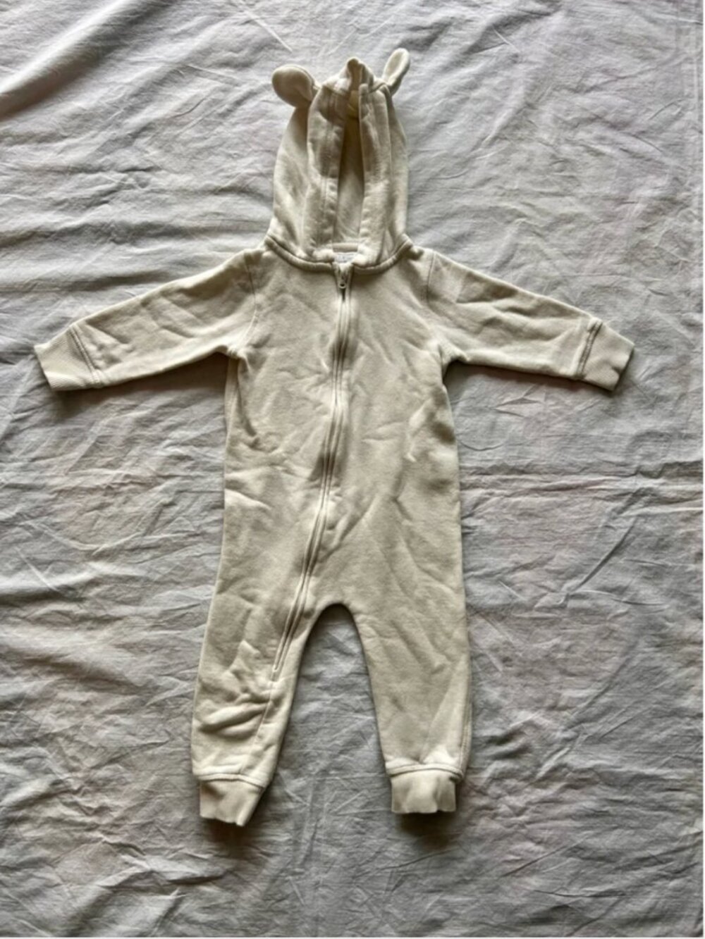 Rise Little Earthling Bunny Hooded Romper 18-24M Rabbit Ears